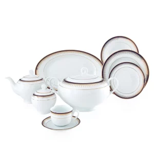 سرویس چینی زرین 12 نفره کامل خاطره (102 پارچه)