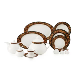 سرویس چینی زرین 12 نفره کامل سیمرغ (108 پارچه)