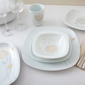 سرویس چینی زرین 12 نفره کامل گلدن لوتوس (98 پارچه)