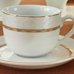 سرویس چینی زرین 6 نفره چای خوری هدیه طلایی (12 پارچه)