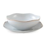 سرویس قاب و قدح چینی زرین هگزان طرح سپیدار (2 پارچه)