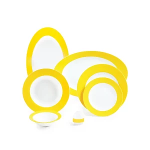 سرویس چینی زرین 6 نفره غذاخوری آفتاب ایتالیااف (28 پارچه)