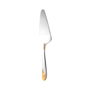 کفگیر سرو کیک ناب استیل طرح امپریال طلایی (1 پارچه)