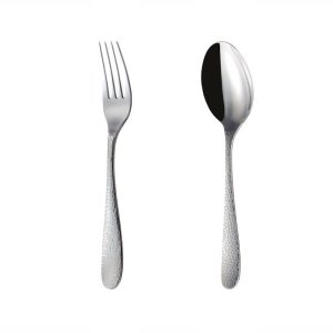 قاشق و چنگال غذاخوری 6 نفره ناب استیل طرح واریان (12 پارچه)