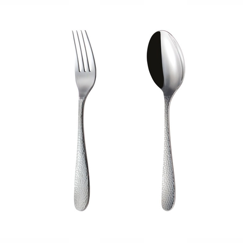 قاشق و چنگال غذاخوری 6 نفره ناب استیل طرح واریان (12 پارچه)