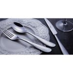 کارد غذاخوری 6 نفره ناب استیل طرح واریان (6 پارچه)