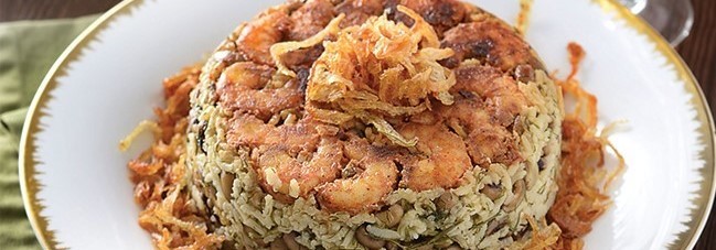 آموزش طرز تهیه چشم بلبلی پلو با میگو 1 cheshm bolboli meygu crop