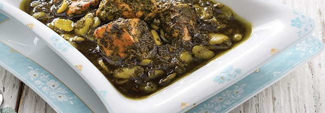 آموزش طرز تهیه خورشت باقلاسبز با گشنیز 1 khoresht baghlasabz crop