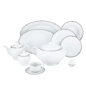 سرویس چینی زرین 12 نفره کامل اپرا (102 پارچه)