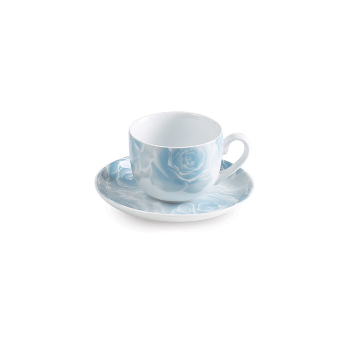 سرویس چینی زرین 6 نفره چای خوری رزتا آبی (12 پارچه)