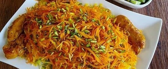 آموزش طرز تهیه شیرین پلو 1 shirin polo crop