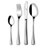 سرویس قاشق و چنگال 12 نفره ناب استیل طرح برلین استیل براق (57 پارچه)