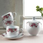 سرویس چینی زرین 6 نفره چای خوری آران (14 پارچه)