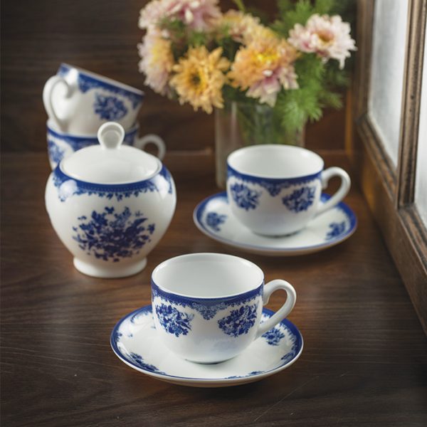 سرویس چینی زرین 6 نفره چای خوری فلورانس (14 پارچه)