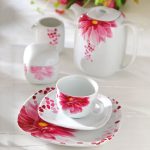 سرویس چینی زرین 6 نفره چای خوری آنجلیکا (17 پارچه)