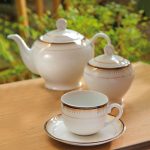 سرویس چینی زرین 6 نفره چای خوری خاطره (17 پارچه)