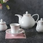 سرویس چینی زرین 6 نفره چای خوری مریدین صورتی (12 پارچه)
