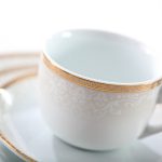 سرویس چینی زرین 6 نفره چای خوری ریوا طلایی (17 پارچه)