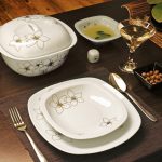 سرویس چینی زرین 12 نفره کامل آمیتیس (98 پارچه)
