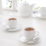 سرویس چینی زرین 6 نفره قهوه خوری سفید (12 پارچه)