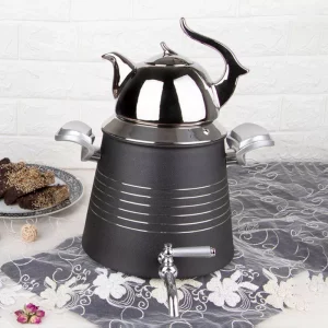 خرید ست کتری قوری کروپ ست هرمی رنگی کد 811