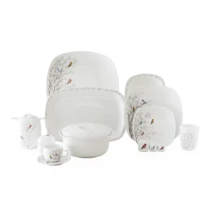 سرویس چینی زرین 12 نفره کامل رسپینا (98 پارچه)