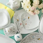 سرویس چینی زرین 12 نفره کامل رسپینا (98 پارچه)