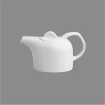 قوری چای خوری چینی زرین سفید (3 فنجان)