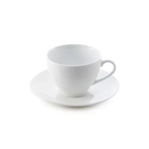 سرویس چینی زرین 6 نفره چای خوری سفید سوئدی (12 پارچه)