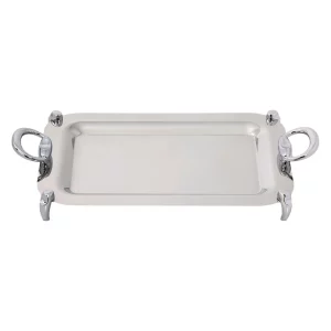 سینی مستطیل متوسط تک استیل مدل الفی (استیل)
