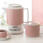 چای ساز چینی زرین پاستل صورتی