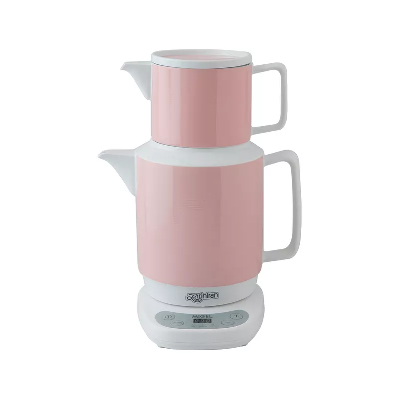 چای ساز چینی زرین پاستل صورتی