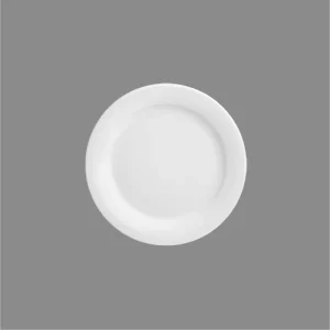 بشقاب تخت هتلی 49 چینی زرین سفید (سایز 22)