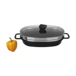 تابه چدنی نالینو مدل پولو Pollo (سایز 34) با درب