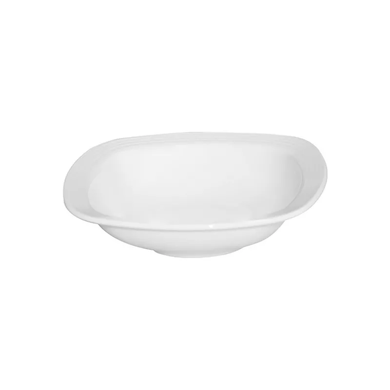 سالادخوری چینی زرین مربع سفید (سایز 25)