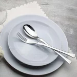 سرویس قاشق و چنگال 18 نفره رولنزا مدل B35 استیل براق (106 پارچه)
