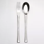 سرویس قاشق و چنگال 18 نفره رولنزا مدل D59 استیل براق (106 پارچه)