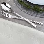 سرویس قاشق و چنگال 18 نفره رولنزا مدل D59 استیل براق (106 پارچه)