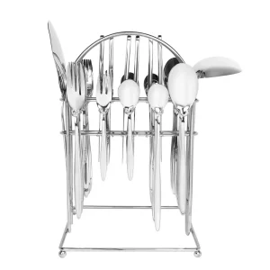 سرویس قاشق و چنگال 6 نفره رولنزا مدل A42 استیل براق (39 پارچه)