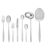 سرویس قاشق و چنگال 6 نفره رولنزا مدل A42 استیل براق (39 پارچه)