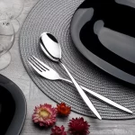 سرویس قاشق و چنگال 6 نفره رولنزا مدل A42 استیل براق (39 پارچه)