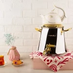 ست کتری قوری کروپ ست مدل آرسس طلایی کد 902