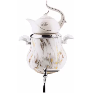 ست کتری و قوری کروپ ست مدل السا رنگی ماربل کد 900