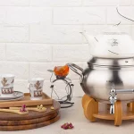 ست کتری و قوری کروپ ست مدل هانیس استیل مات کد 1402