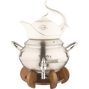 ست کتری و قوری کروپ ست مدل هانیس استیل مات کد 1402