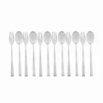 قاشق و چنگال غذاخوری 6 نفره رولنزا طرح N03 براق (12 پارچه)