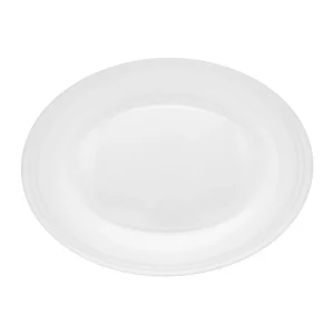 دیس بیضی پارس اپال هتلی سفید (سایز 33)