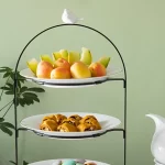 ظرف پذیرایی سه طبقه مونارکی چینی زرین طرح زرین