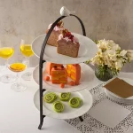 ظرف پذیرایی سه طبقه مونارکی چینی زرین طرح زرین