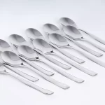 قاشق چای خوری 6 نفره رولنزا طرح N03 براق (6 پارچه)